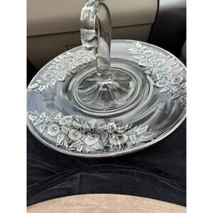 Sterling Silver Plate With Swan In The Middle